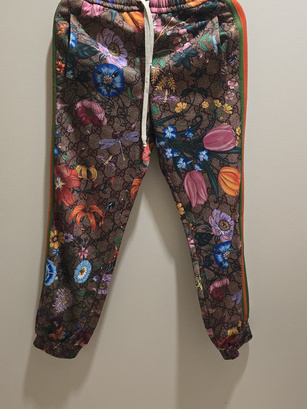 Gucci Multicolored GG Supreme Flora Printed Jersey Joggers XS - Picture 2 of 7